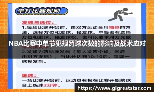 NBA比赛中单节犯规罚球次数的影响及战术应对